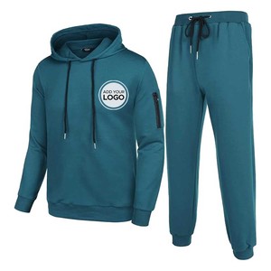 Men's Tracksuit High Quality Hoodies and Sweat Pants Set Men Custom Two Piece Heavyweight 500GSM Hoodie Set Men Tracksuit - Product Image 3
