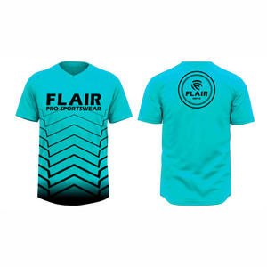 Maillots de softball et de baseball personnalisables de grande taille en polyester respirant à col rond avec imprimé uni par sublimation - Product Image 6