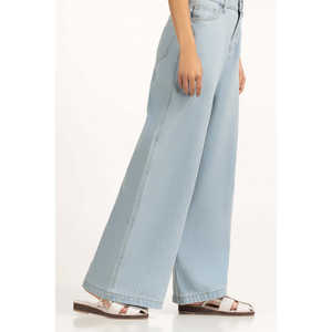 กางเกงยีนส์ทรงขาบาน รุ่น WM-JNS-WS25-002 ผ้าระบายอากาศดี พิมพ์ลายลำลอง สำหรับฤดูหนาว ฤดูร้อน ฤดูใบไม้ร่วง มีไซส์ XXL XL XL - Product Image 1