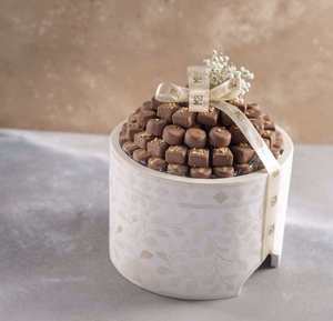 Exhibidor de Pasteles Redondo de Nácar y Hueso Opulento, Servidor de Lujo Hecho a Mano para Eid Mubarak, Fiestas de Ramadán y Decoración Festiva del Hogar - Product Image 6