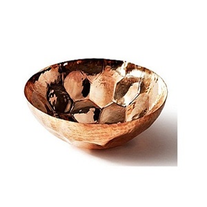 Set Of 3 Hammered Copper <b>Bowl</b> Customized Size Round Shape <b>Mixing</b> Salad <b>Bowl</b> For Home Hotel And Restaurant Use - Product Image 5