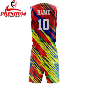 Ventes en gros d'usine Maillot de basket-ball Costume de sport Logo imprimé de haute qualité personnalisé Nom Maillot de basket-ball pour hommes et jeunes Uniformes de basket-ball - Product Image 6