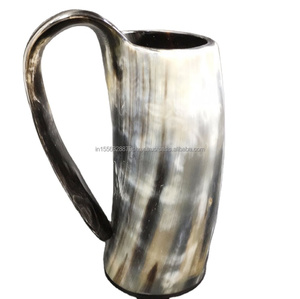 Cuerno Vikingo para Beber de Alta Calidad, Pulido, con Asa, para Decoración Navideña, Material Orgánico Europeo - Product Image 6