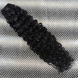 คลิปต่อผมลอน 8 นิ้ว ผมเวอร์จินกัมพูชา ลอนธรรมชาติ สีดำ 1B - Product Image 5