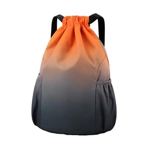 Sac à dos de sport Gradient Color Drawstring Design Sac de voyage de grande capacité pour Gym Yoga Fitness Activités de plein air - Product Image 6
