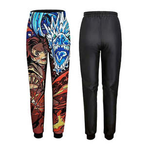 Pantalones de chándal de lona unisex de marca privada, estilo urbano, hip hop, con forro polar, cintura elástica, jogger - Product Image 6