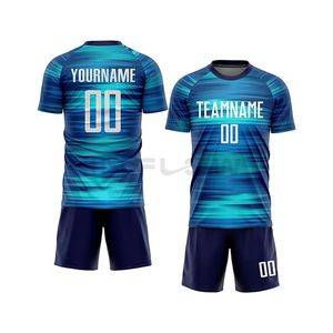 Venta al por mayor de sublimación personalizada y camiseta de fútbol de alta calidad para hombres, conjunto de ropa de fútbol, uniforme de fútbol para hombres, camisetas de fútbol - Product Image 1