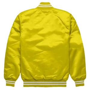 แจ็กเก็ตผ้าโพลีเอสเตอร์สำหรับผู้ชายผ้าซาตินดีไซน์ลายตัวอักษรน้ำหนักเบาระบายอากาศได้ดี100% งานตามสั่งฤดูใบไม้ร่วง - Product Image 2