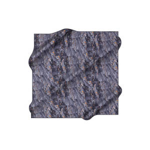 ผ้าพันคอไหมแอนทราไซต์ลายหินอ่อน - Product Image 1