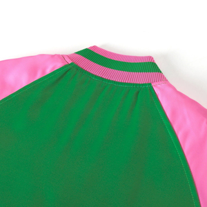 Chaqueta de Satén AKA Personalizada de Alta Calidad para Hermandades y Fraternidades, Diseño Personalizado, Chaquetas Griegas AKA, Diseño Griego para AKA - Product Image 4