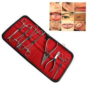 2025 Offre Spéciale de qualité supérieure 7 pièces Kit de pinces à piercing en acier Type de tatouage en boîte pour une utilisation permanente par Metal Med Corporation - Product Image 1