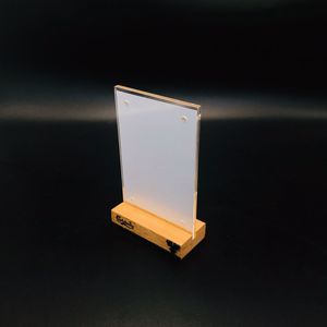 2025 Sleek <b>Acrylic</b> Sign Holder: Vertical <b>Stand</b> for Home and Business <b>Displays</b> - Product Image 6
