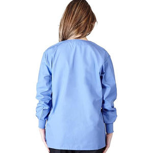 Haute qualité femmes gommages médicaux formation vêtements de travail col rond manches longues bouton plus proche unisexe uniforme d'allaitement gommages - Product Image 2