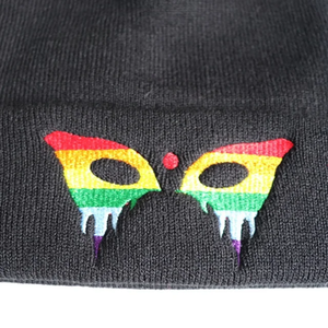 Gorro de lana de punto bordado de dibujos animados de Anime para Otoño Invierno gorros cálidos para Navidad Halloween Pascua Día de San Valentín - Product Image 2