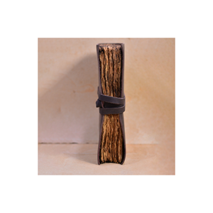 Diario de cuero genuino Vintage hecho a mano estilo antiguo borde de cubierta hilo costura Tapa dura encuadernación caligrafía cuaderno diario - Product Image 3