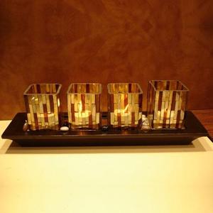 Caliente Premium soplado decorativo claro transparente cristal 3 agujeros tubo de vidrio votivo portavelas para decoración del hogar y la boda - Product Image 6