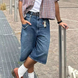 Pantalones cortos holgados MenSC 90S, patrón de costura, PDF, ajuste holgado, ropa de calle de cintura alta, estilo, descarga Digital, tamaños 36 a 5, - Product Image 1