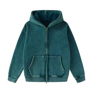 เสื้อฮู้ดดี้ผู้ชายสไตล์วินเทจลายฟอกสี ย้อมสีซีดแบบซันเฟด ผ้าฝ้าย 100% เนื้อหนา สำหรับฤดูหนาว ขายดี - Product Image 1