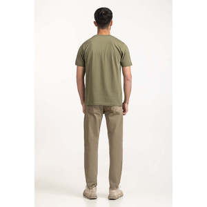T-shirt décontracté pour homme en jersey 100 % coton de qualité supérieure MN-TS-SS25-008, respirant, design uni, OEM ODM - Product Image 6