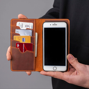 กระเป๋าสตางค์หนังแท้ 100% สำหรับผู้ชาย รุ่นวินเทจ ปี 2025 สีน้ำตาลเข้ม ทรงบาง กันน้ำ ป้องกัน RFID พร้อมซิปใส่บัตร แบบพับสองตอน - Product Image 2