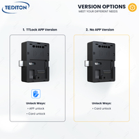 Serrure de tiroir numérique intelligente invisible Tediton, serrure de placard, application Ttlock, serrure de casier à carte RFID, serrure de cabinet cachée