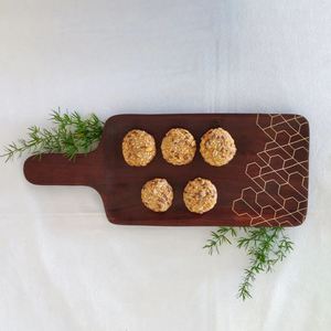 Plato de servicio de madera más vendido de lujo con asa, lo mejor para restaurante, Hotel, Fiesta en casa - Product Image 2