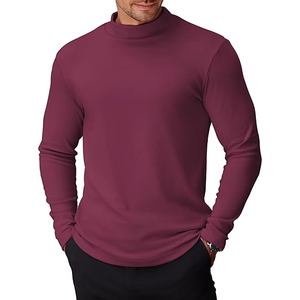 Camisas Casuales de Manga Corta con Cuello Redondo para Hombre, 100% Algodón, Secado Rápido, Tejido Ligero de Punto, Venta al por Mayor - Product Image 3