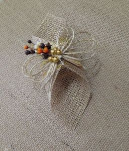 Vente en gros pas cher Anneau de serviette en rotin avec strass boucle de serviette pour décor de serviette de mariage - Product Image 3