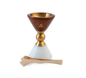 Brûleur d'encens élégant en bois d'acacia blanc, artisanal, écologique, pour la relaxation, le style de la maison, un cadeau significatif - Product Image 3