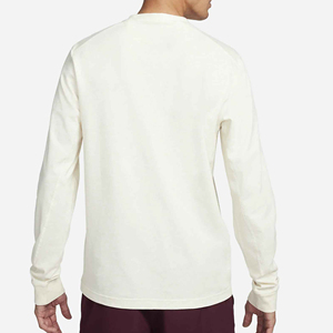Camiseta Casual de Manga Larga para Hombre, Cuello Redondo, Color Crema, Algodón Jersey, Corte Regular, por Harry Johnson Production - Product Image 2