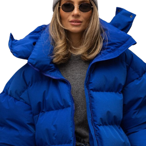 Chaqueta acolchada ligera para mujer con aislamiento acolchado, ropa exterior de invierno para exportación y comercio al por mayor. - Product Image 5