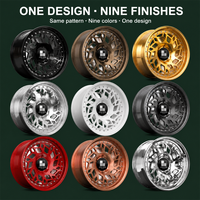 Jantes forgées 2 pièces à six branches rouges avec rivets noirs, 18 19 20 21 pouces, 5x112 5x114.3 5x120 BMW X5