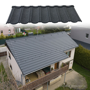 Tejas Metálicas con Recubrimiento de Piedra Tipo Bond, Resistentes a la Intemperie, Tejas de Acero Coloridas para Techos de Edificios Residenciales en África - Product Image 4