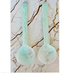 Servidores de ensalada de resina de diseño único hechos a mano, utensilios de cocina desechables, juegos de cubiertos, pulido de espejo, utensilios impresionantes para fiestas - Product Image 1