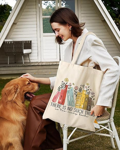 Sac fourre-tout en toile personnalisé pour femmes - Sac de shopping promotionnel durable et portable avec impression et broderie de logo personnalisé - Product Image 6