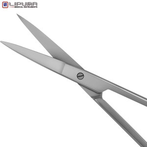 Premium 4.5 pouces en acier inoxydable laboratoire ciseaux or doigt anneau poignée carbure de tungstène lame droite manuel Medic Instruments - Product Image 4