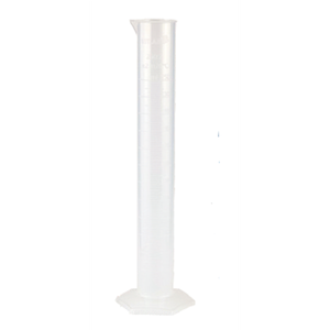 Cilindro graduato in polipropilene, forma alta, Classe B con base esagonale, regolazione "In" - Product Image 1