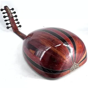 Oud Profesional de 11 Cuerdas, Hecho a Mano con Madera de Padauk Egipcio y Tapa de Cedro, Alaúde Árabe con Acabado Natural Pulido de Alto Brillo - Product Image 5