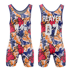 Nouveauté 2026 : Maillots de lutte en polyester extensible respirant de haute qualité avec logo frontal – Vente en gros - Product Image 6