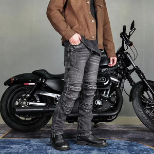 Vêtements de sport pour hommes de haute qualité 2025, pantalon en jean pour moto, couleur et logo personnalisés, taille plus, respirant - Product Image 6