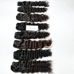 Extensiones de Cabello Humano Remy Indio 100% Natural de Alta Calidad, Ondulado, Virgen, Sin Procesar, de la India, del Estado de Andhra Pradesh - Product Image 4