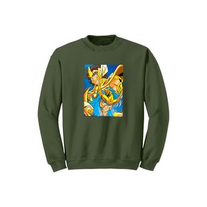 Colección de Anime 100%, sudadera de algodón con estampado de bolsillos para mujer, Polar, informal, de invierno, con cuello redondo, tejido frontal, serigrafía - Product Image 5
