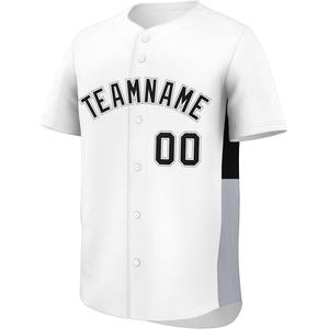 Maillot de baseball personnalisé athlétique coupe bouton complet respirant chemise de softball Logo de l'équipe broderie tissu en maille évacuant l'humidité - Product Image 4