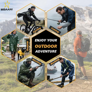 Combinaisons de pluie pour hommes, veste et pantalon imperméables à capuche, imperméables respirants, équipement de pluie pour les activités de plein air et le travail - Product Image 6
