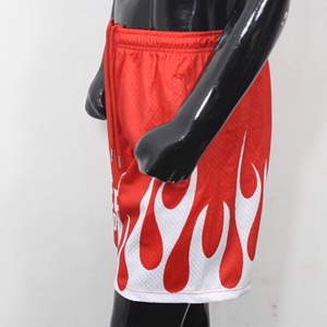 Short de basket-ball taille moyenne personnalisable 100% polyester respirant écologique tricoté méthode de tissage fermeture à cordon décontracté - Product Image 6