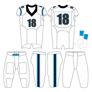 Uniforme de fútbol americano de alta calidad, kit de fútbol americano con colores personalizados, hecho en fábrica, gran oferta, hecho en Pakistán - Product Image 3