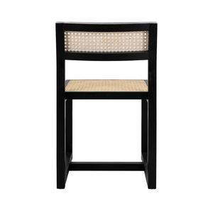 เก้าอี้ทานข้าวไม้สักแท้ คานายา ดีไซน์ทันสมัย ตกแต่งหวายสีดำ สไตล์โบราณ สำหรับใช้ภายในอาคาร - Product Image 4