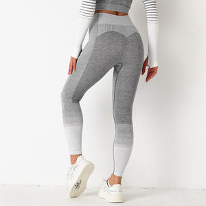 Leggings de gimnasio de cintura alta para mujer, pantalones de Yoga de entrenamiento sin costuras, mallas de compresión, ropa deportiva ajustada, ropa activa elástica - Product Image 2