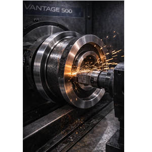 Heavy Duty CNC Machined Stainless Steel <b>Crane</b> Wheel Blanks | High Precision Double Flange Overhead & <b>Gantry</b> <b>Crane</b> Parts - Product Image 3