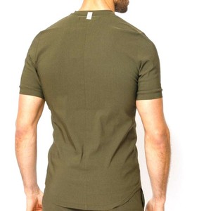 Haute qualité hommes décontracté ensemble court demi manches léger respirant été Durable t-shirt ensemble court Polyester/coton - Product Image 4